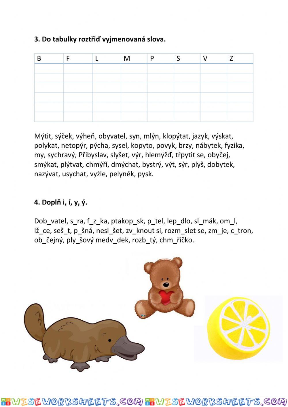 worksheet