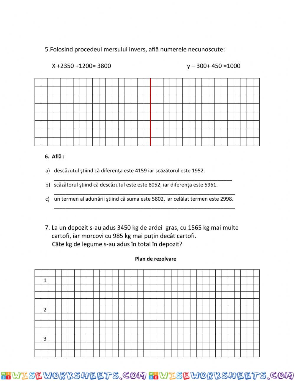 worksheet