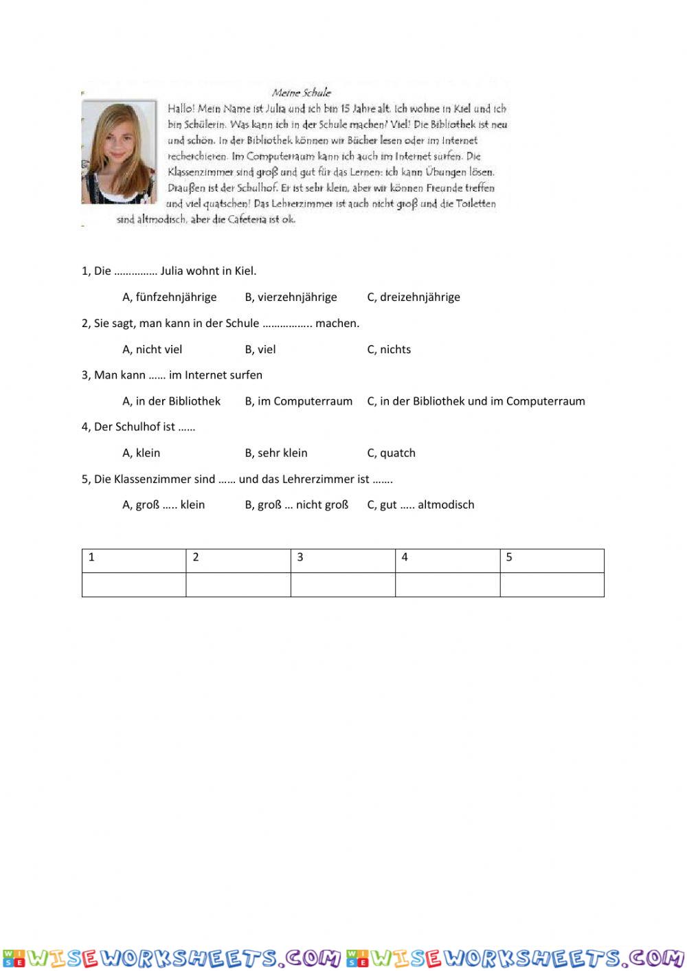 worksheet