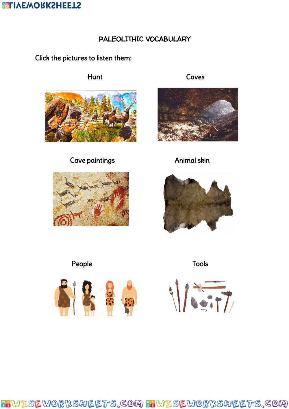 Paleolithic vocabulary