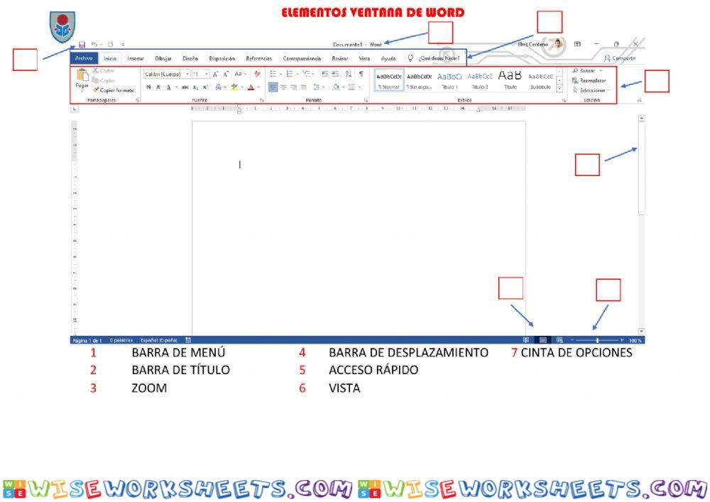 Ventana de Word 1