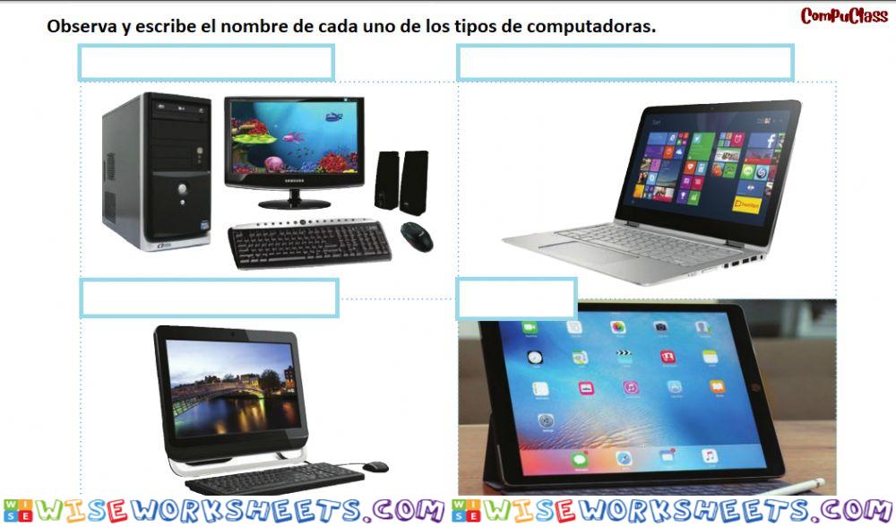 TIPOS DE COMPUTADORAS