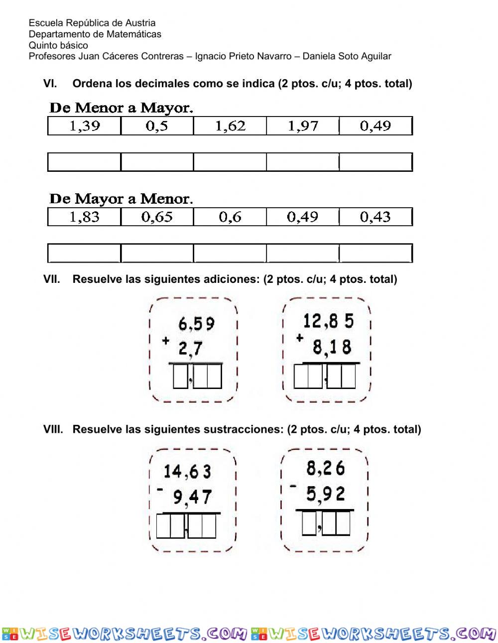 worksheet