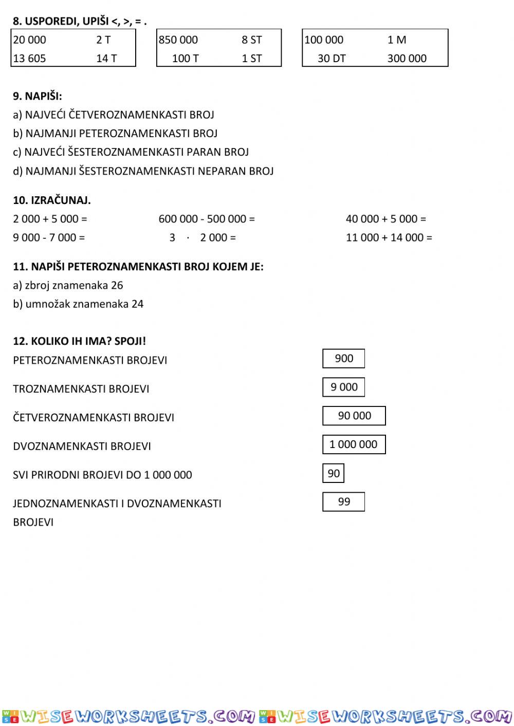 worksheet