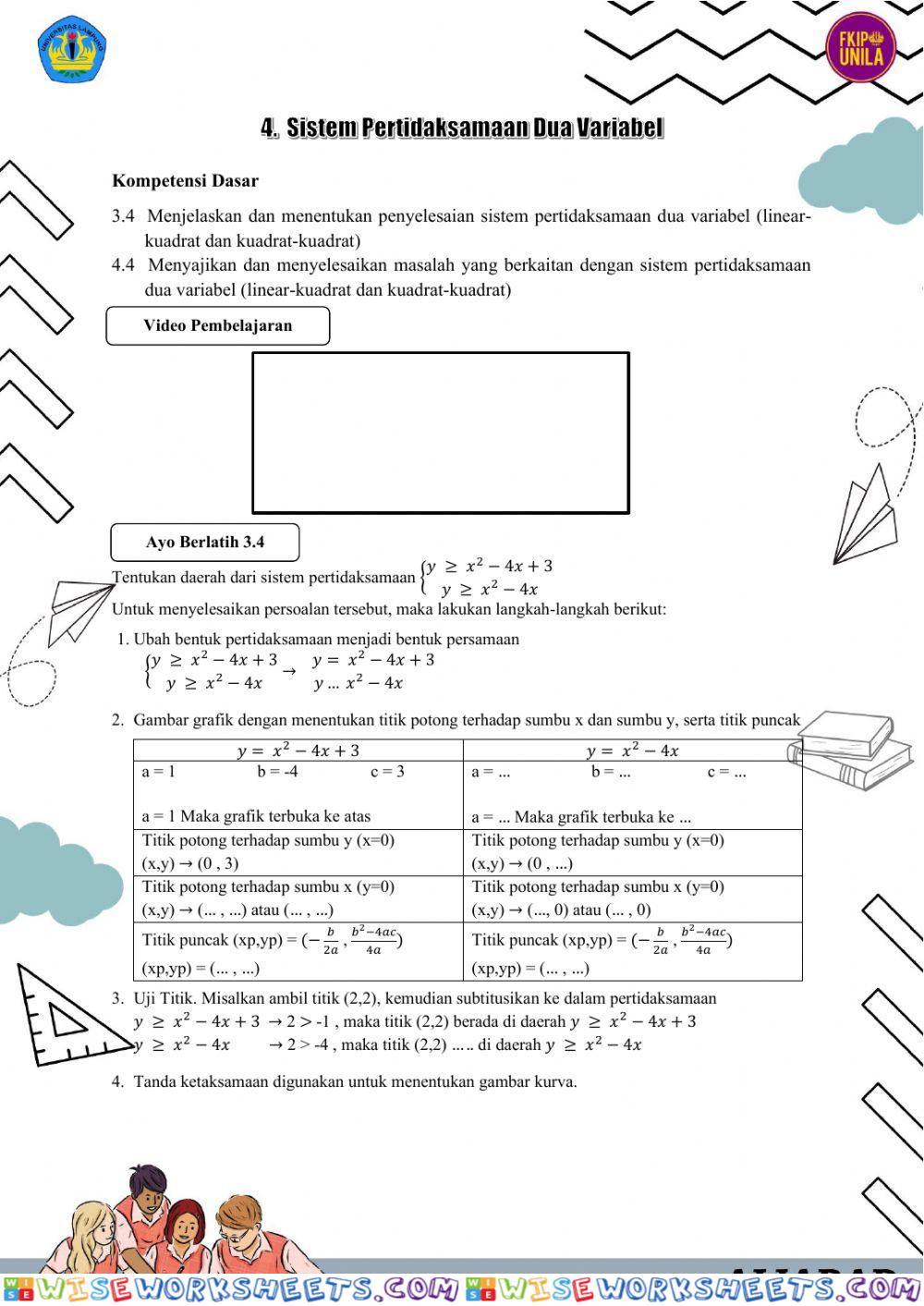 worksheet