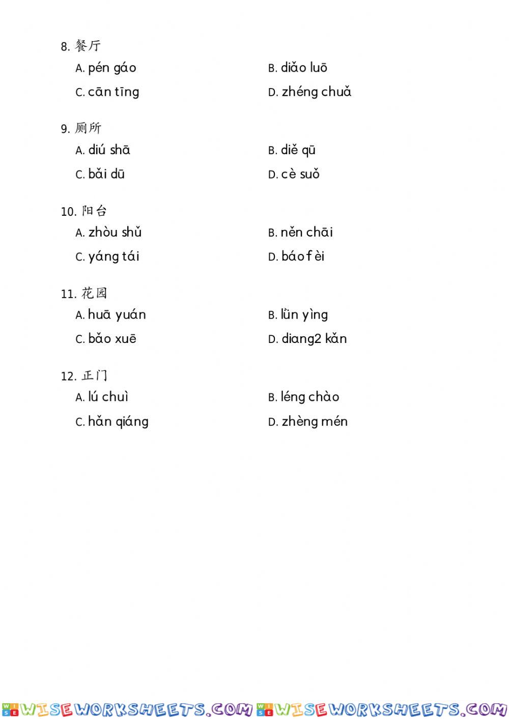 worksheet