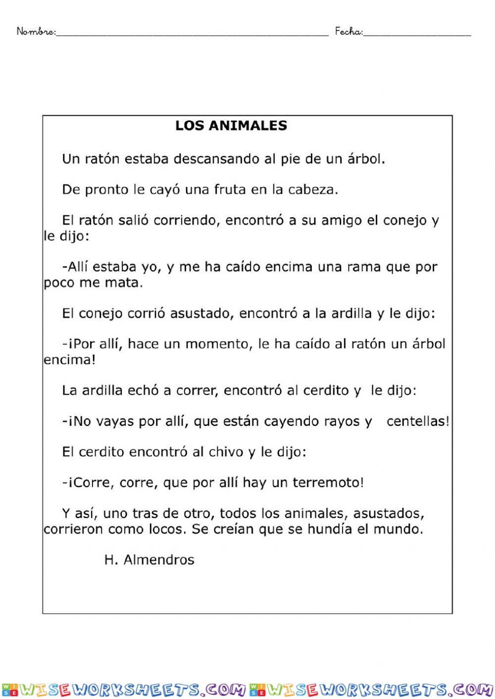 Los animales