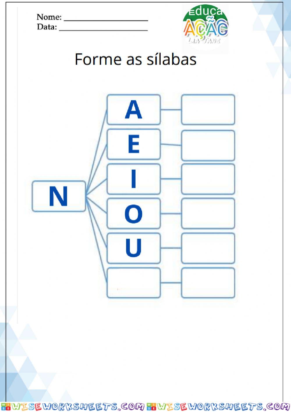 Caderno Silábico N