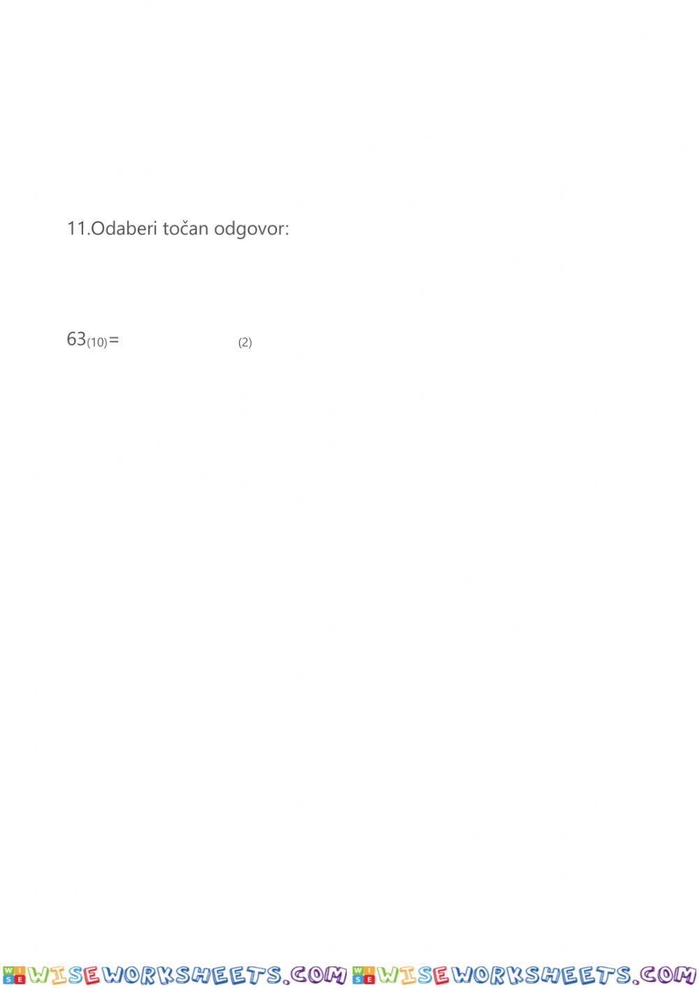worksheet