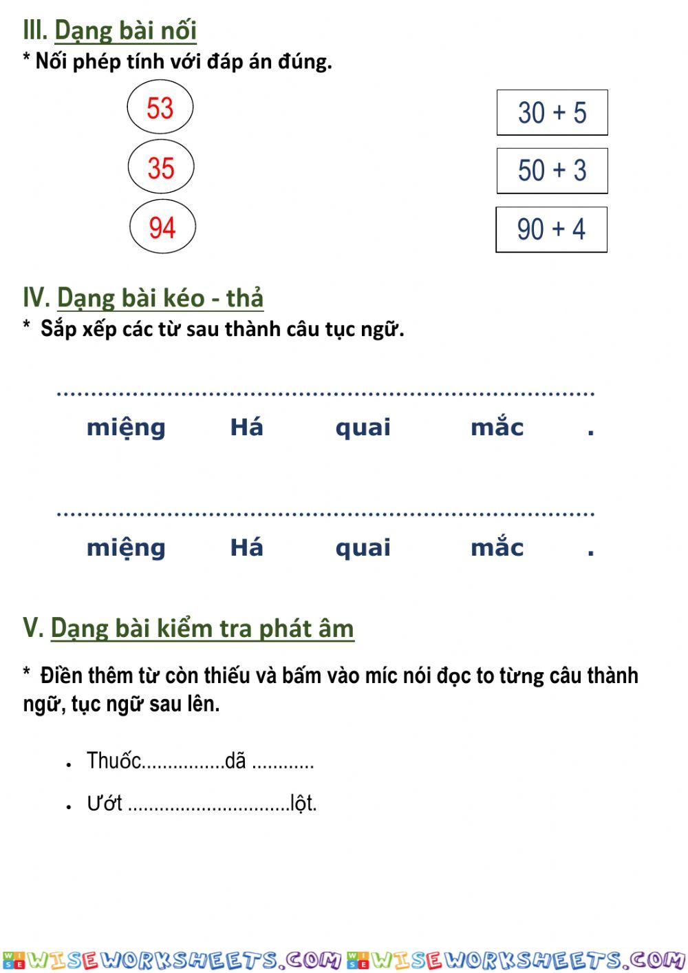 worksheet