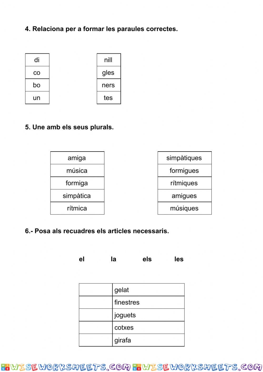 worksheet