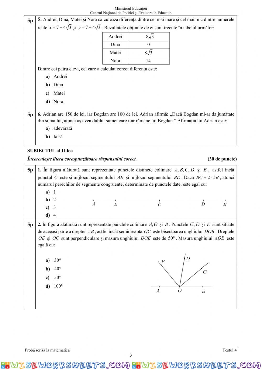 worksheet