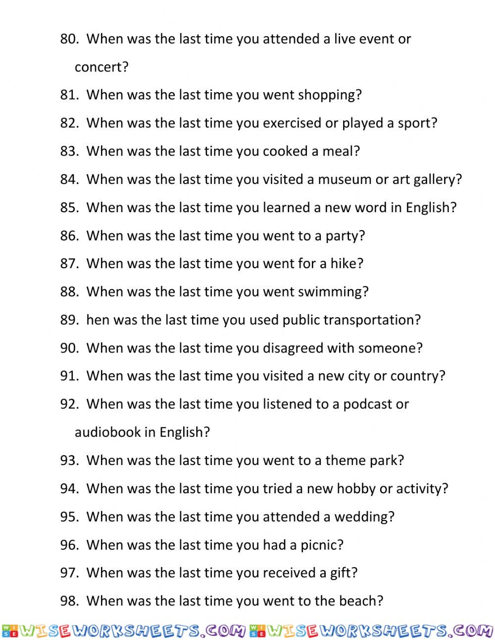 Questions