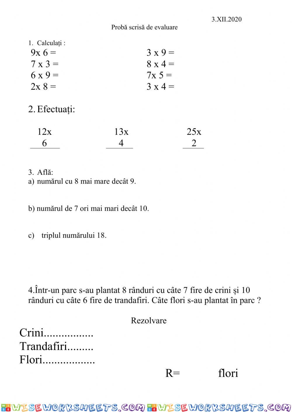 Evaluare Mate U 4