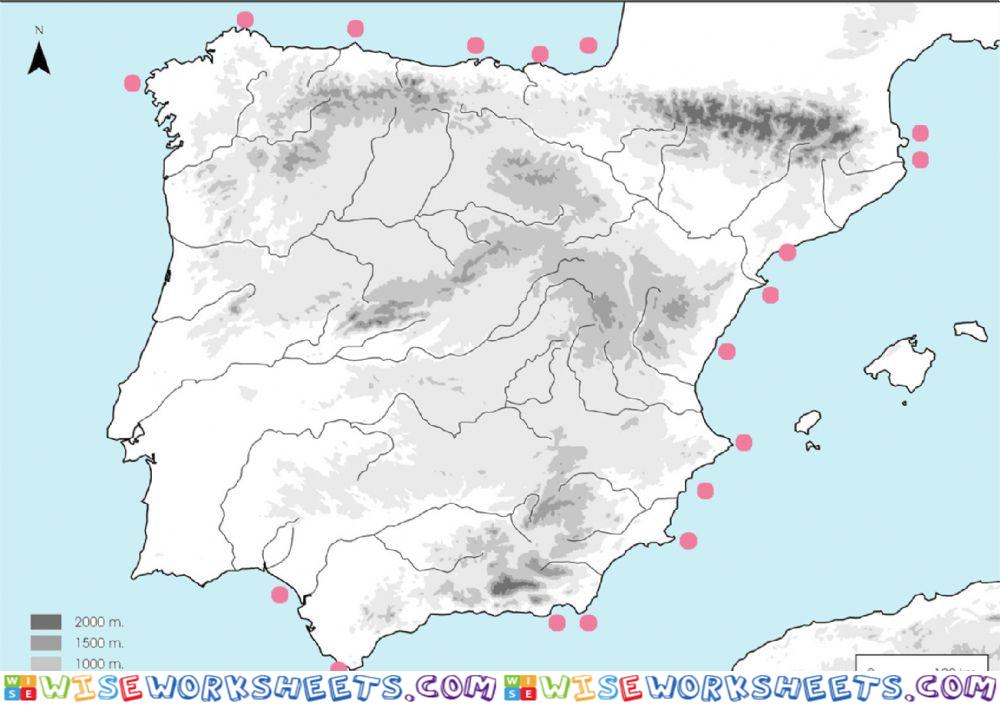 Costas de España mudo