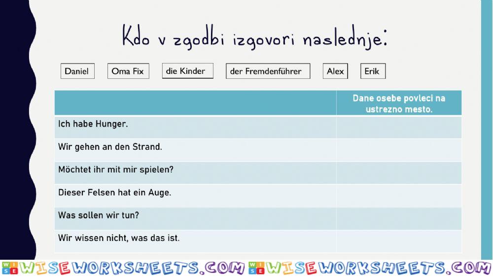 worksheet