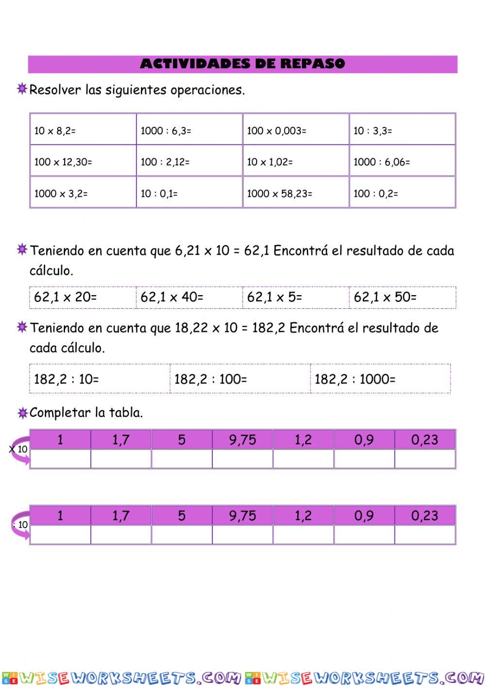 Números decimales