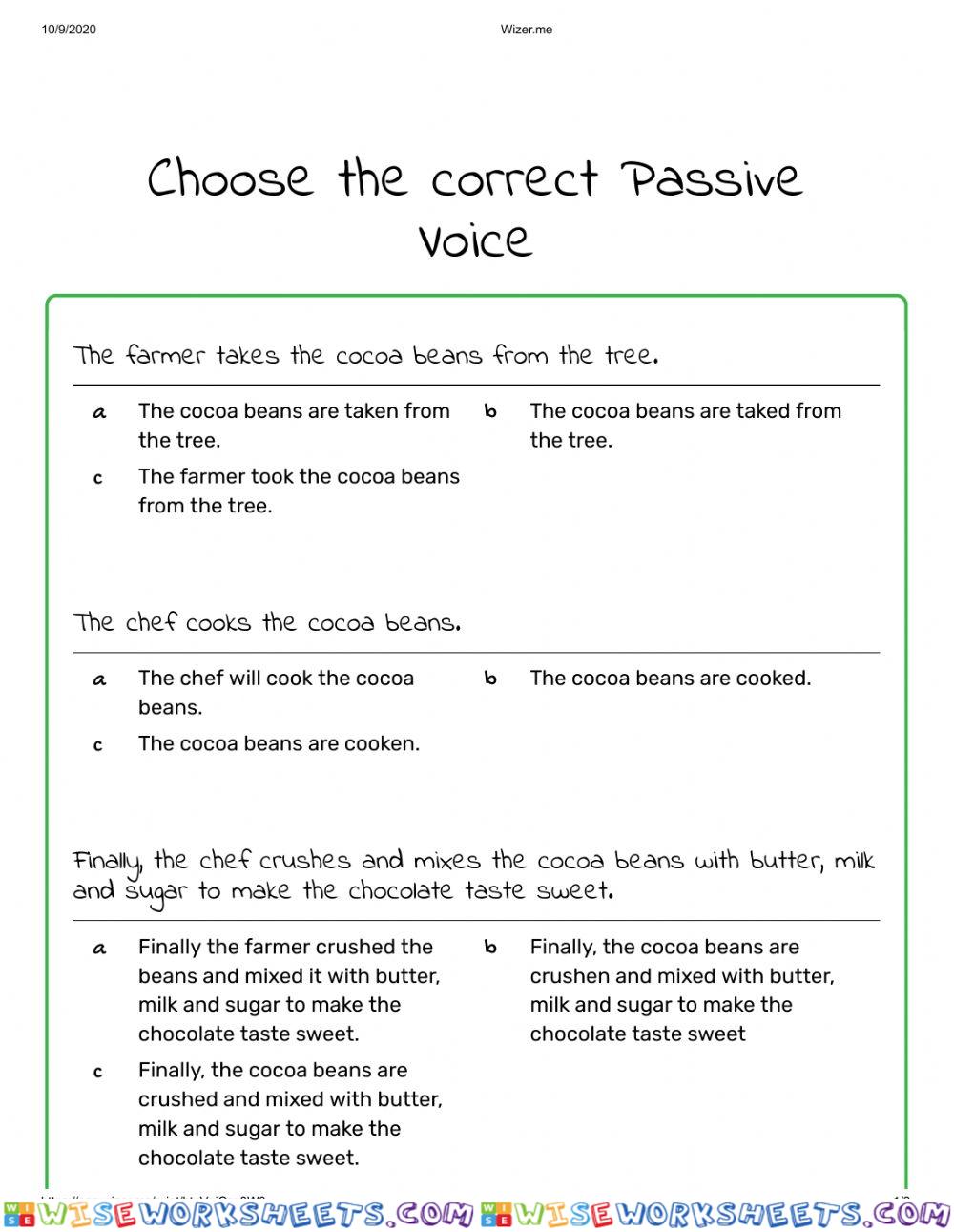 The passive voice