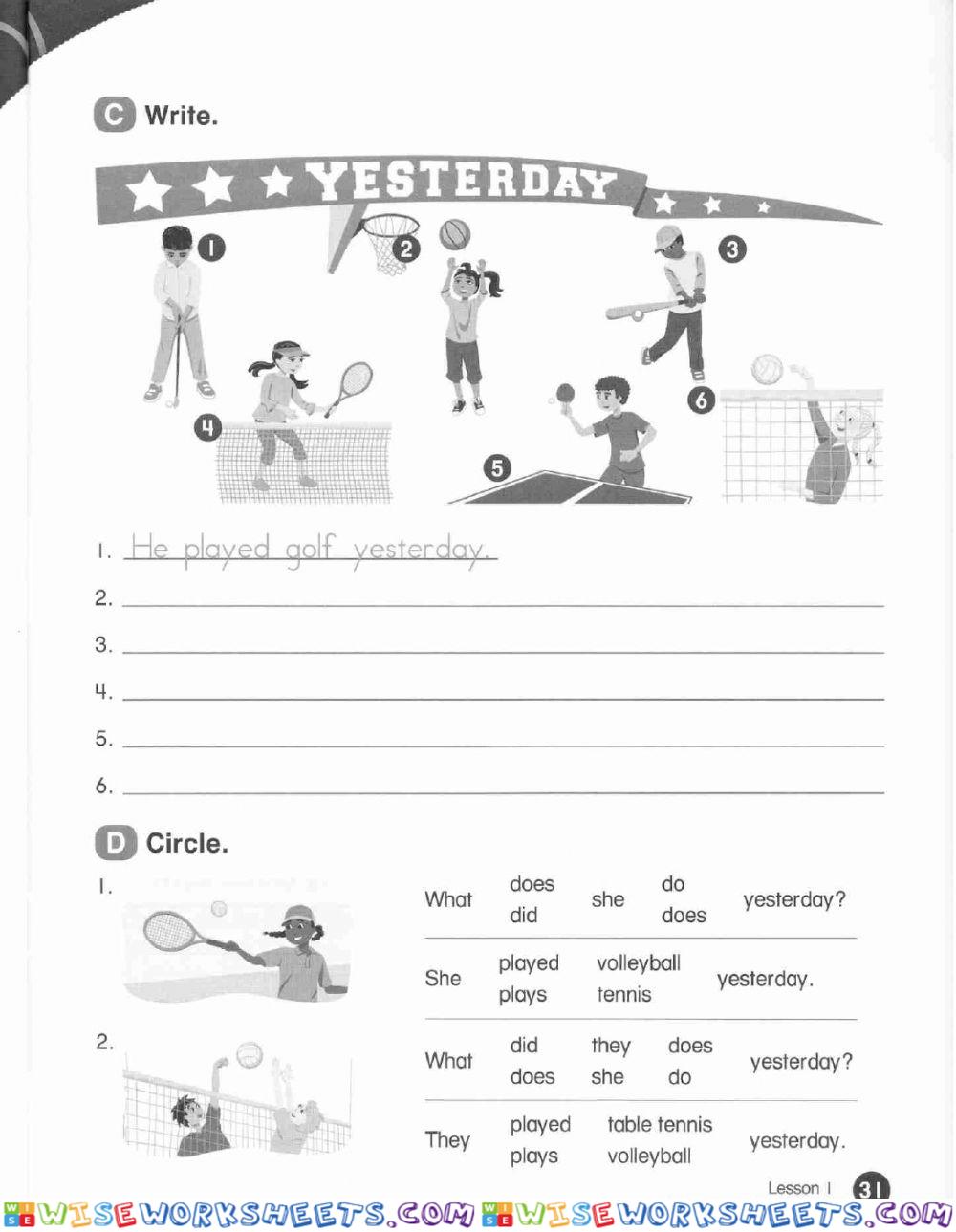worksheet