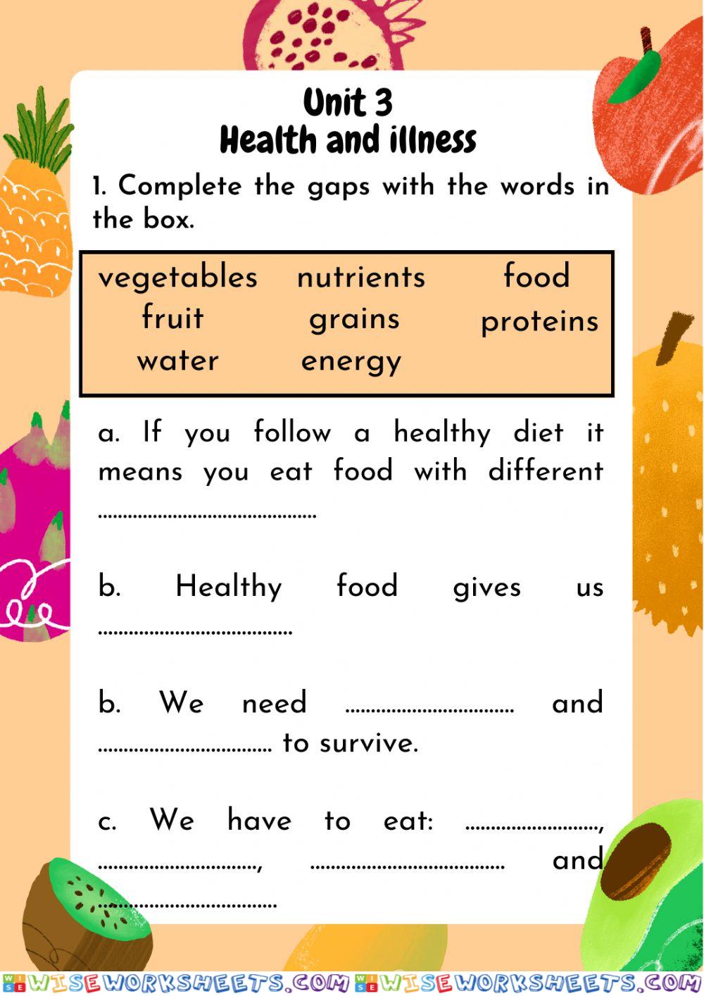 Health and Illness (adapt)