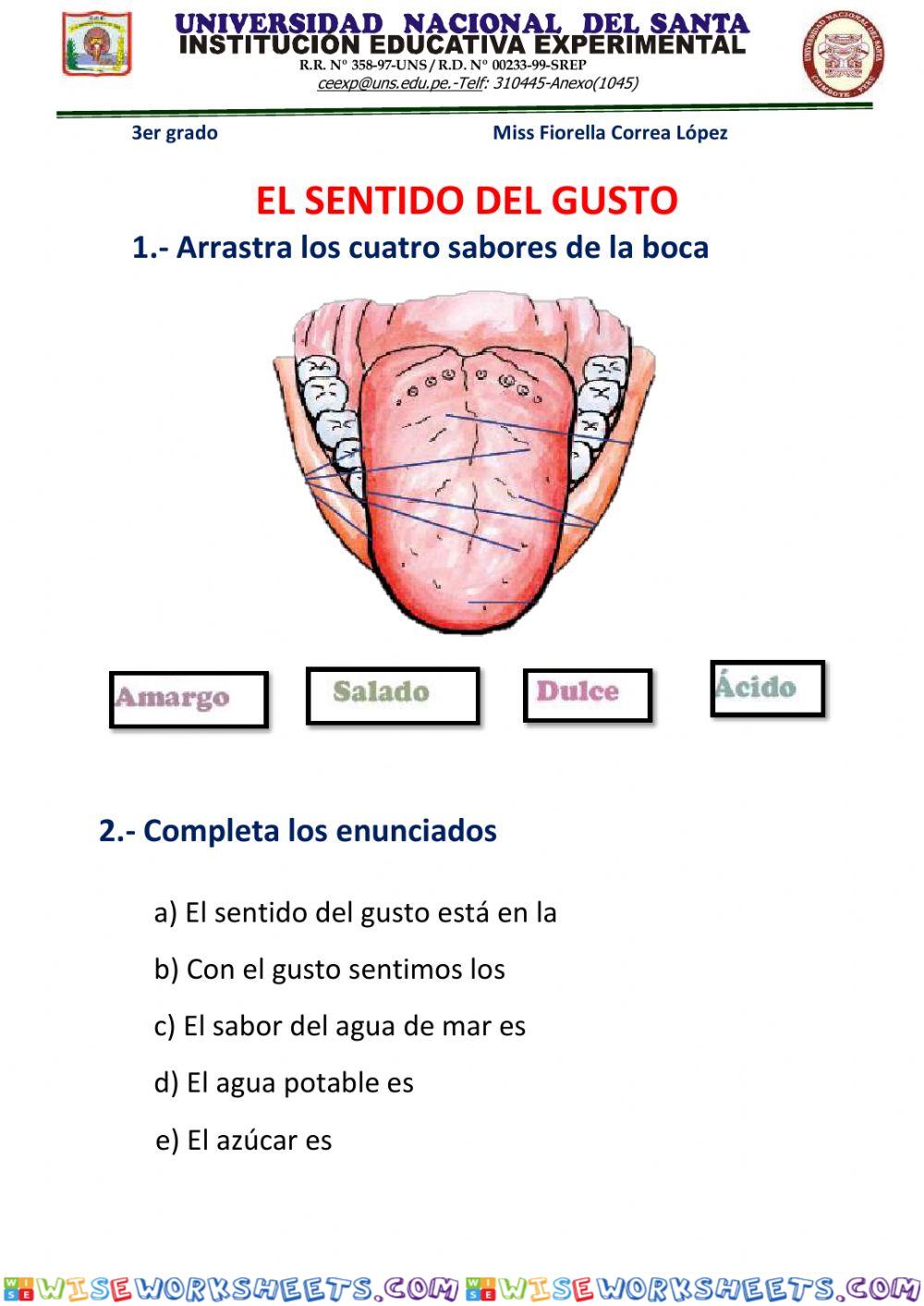 El sentido del gusto