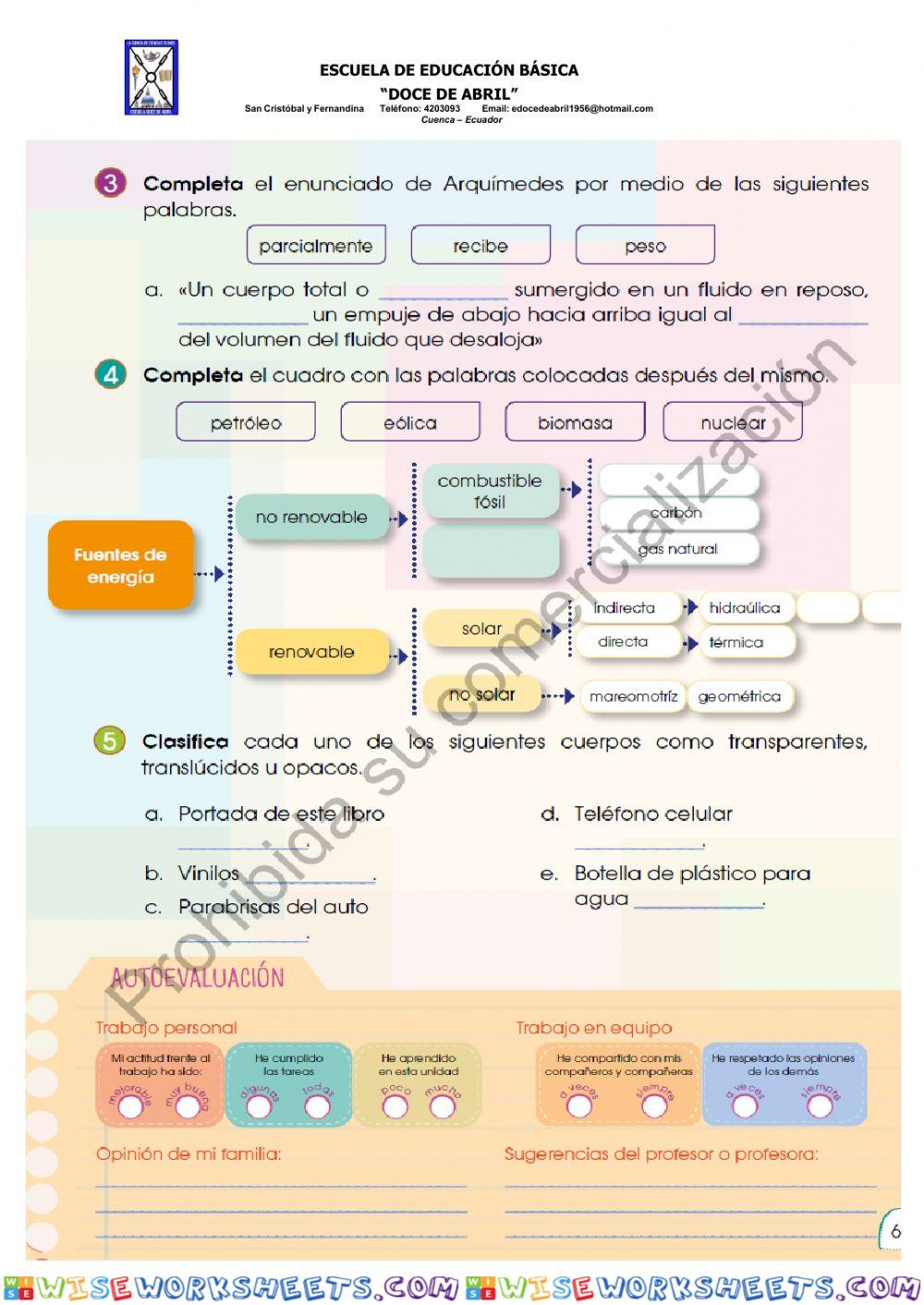 worksheet