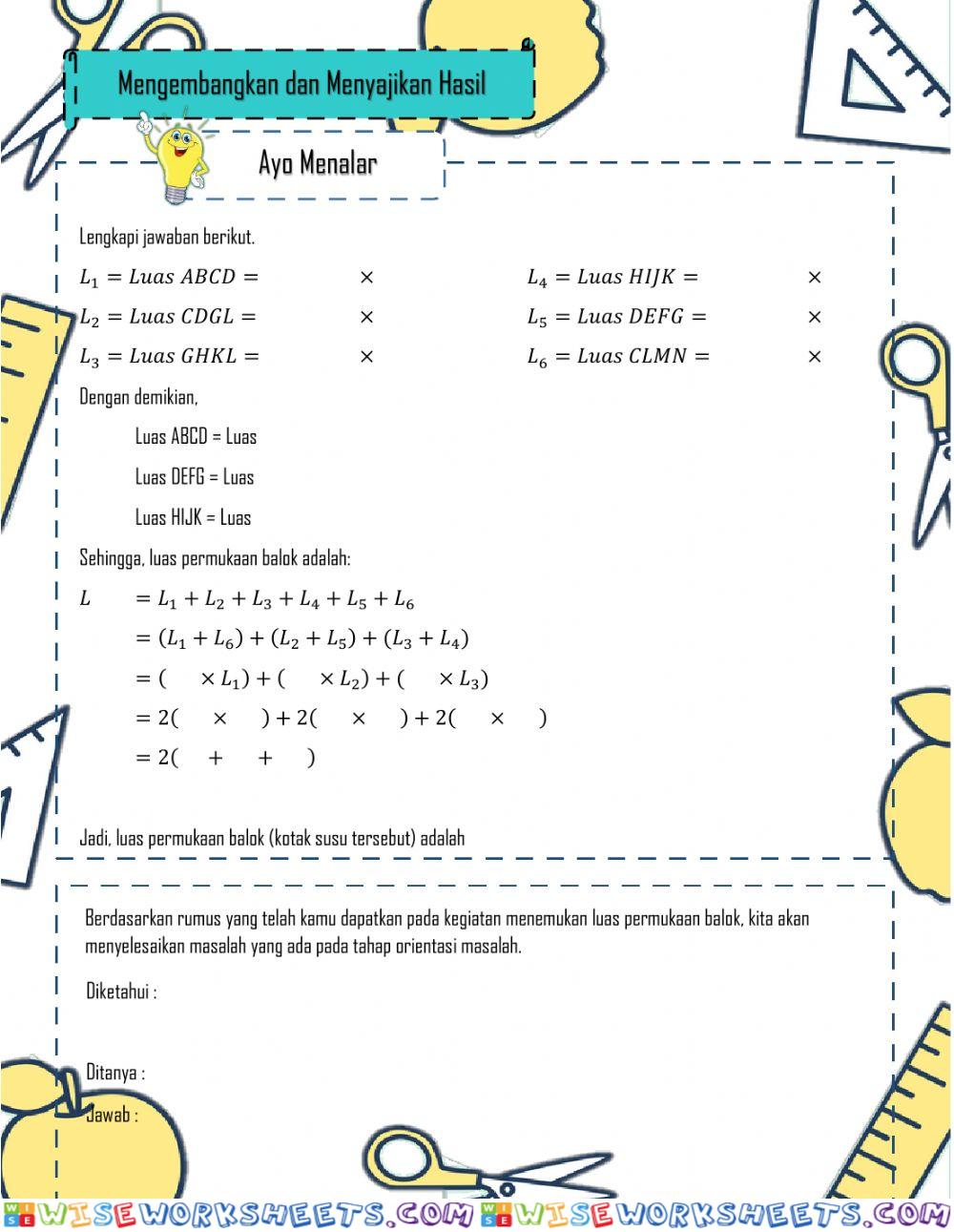 worksheet