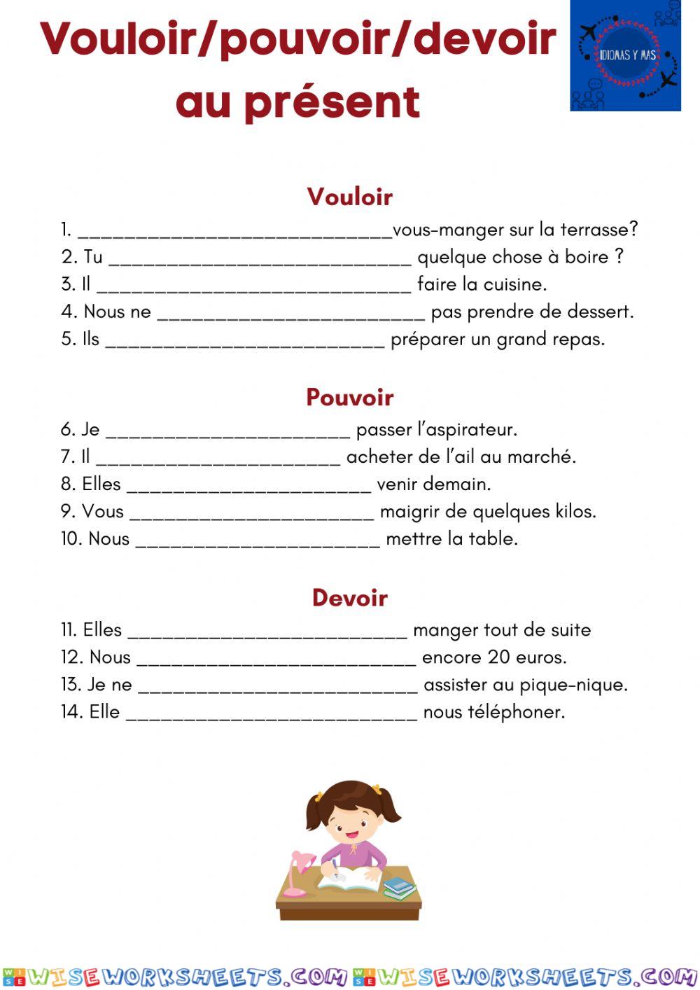 Vouloir-devoir-pouvoir