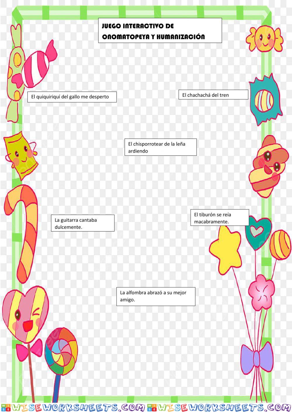 Onomatopeya y humanización