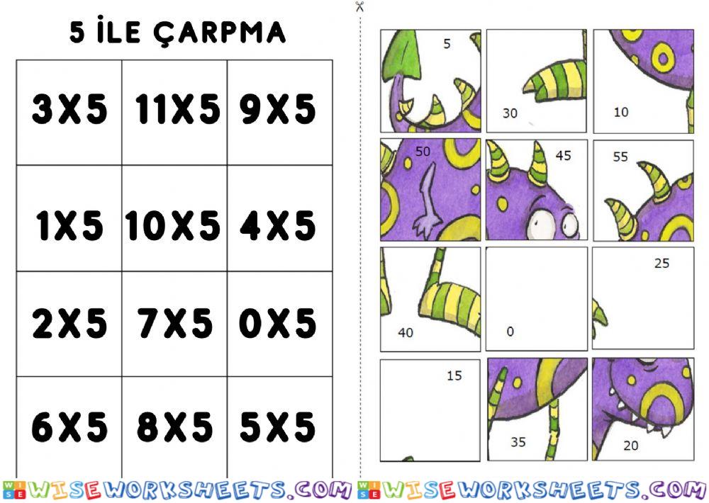 5 İle Çarpma