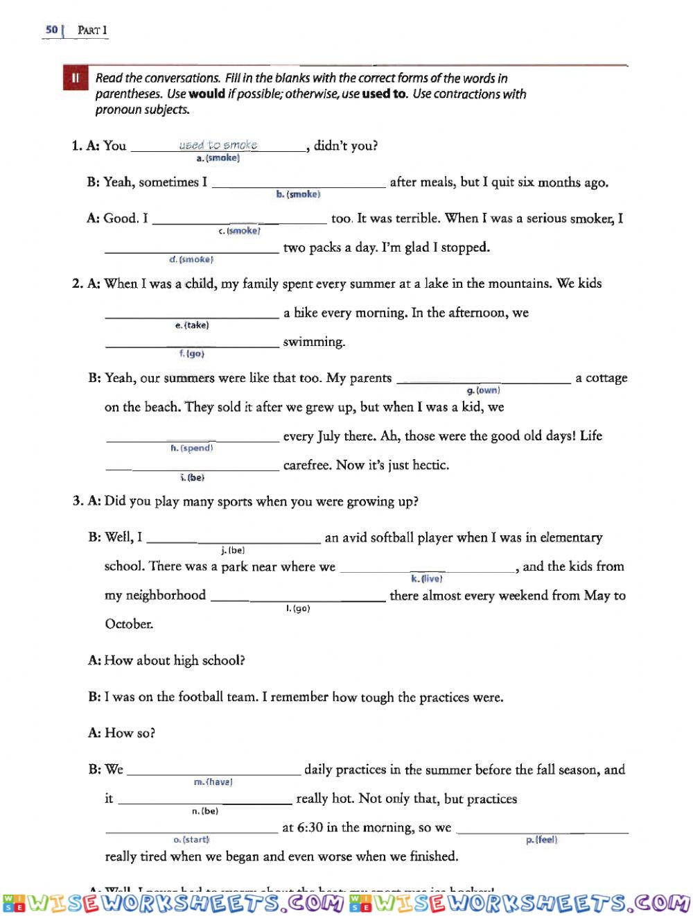 worksheet