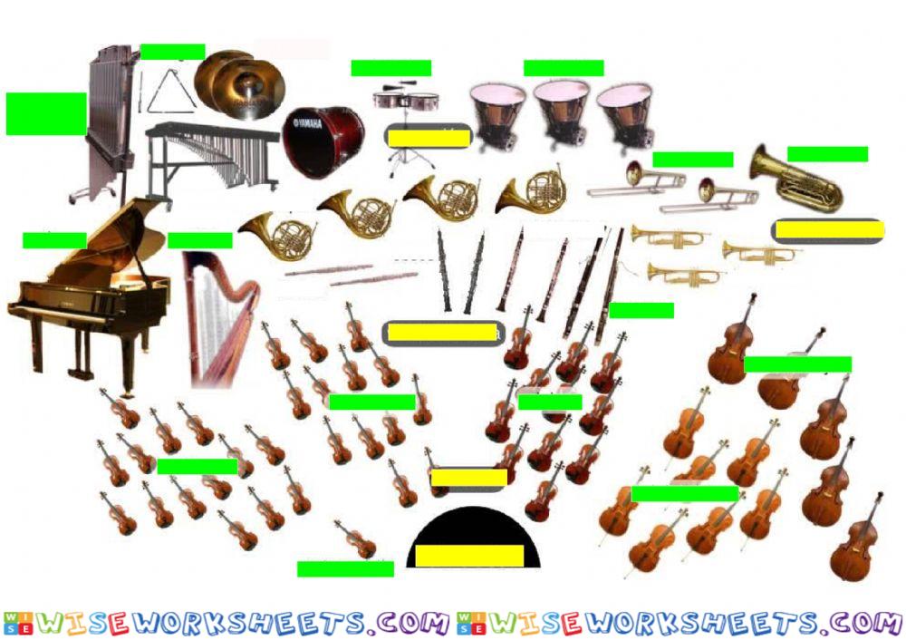 Instrumentos da orquestra