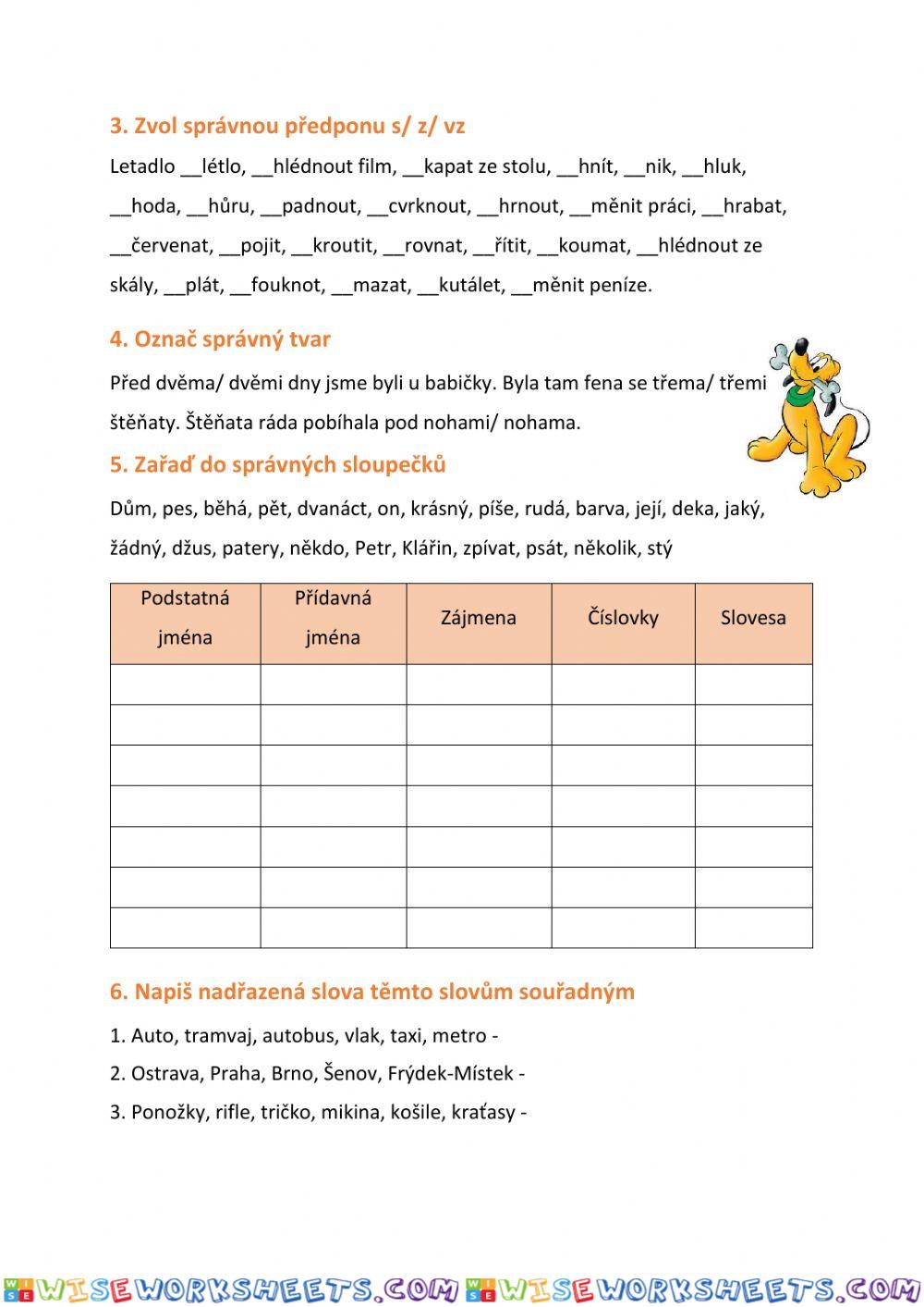 worksheet