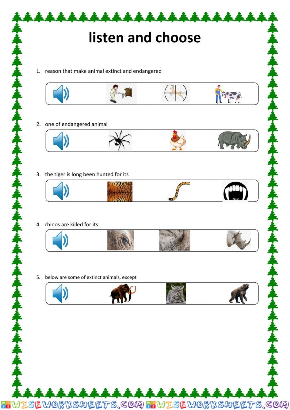 Endangered and Extinct Animal