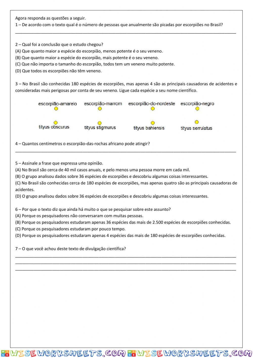 worksheet