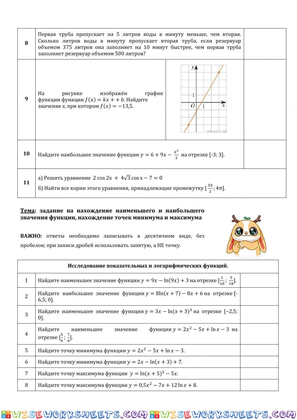 worksheet