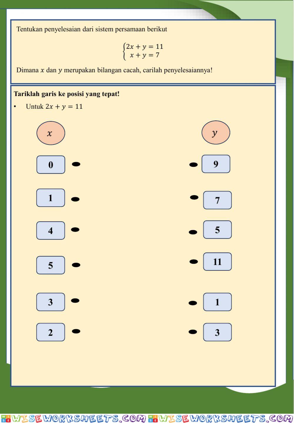 worksheet