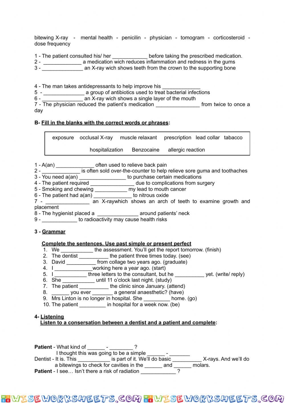 worksheet