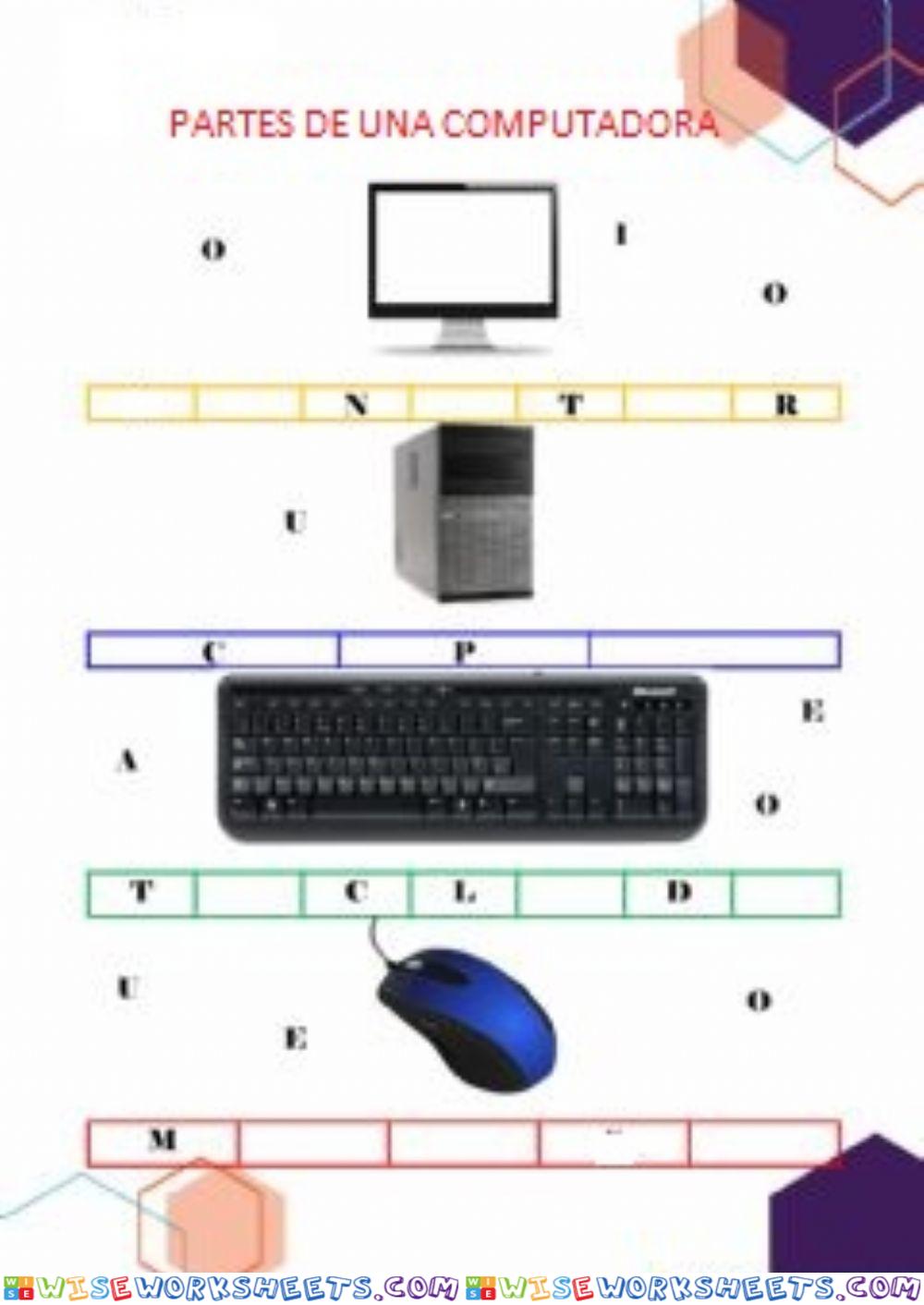 PARTES DE UNA COMPUTADORA