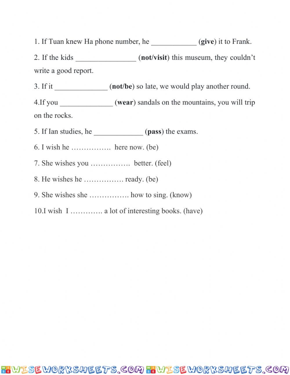 worksheet