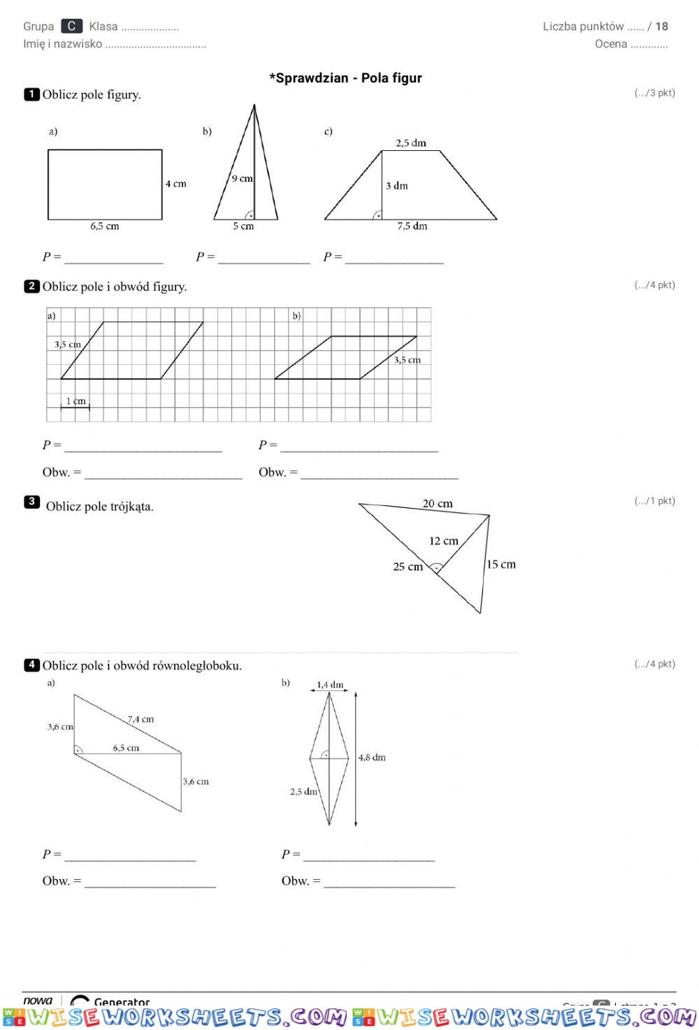 worksheet