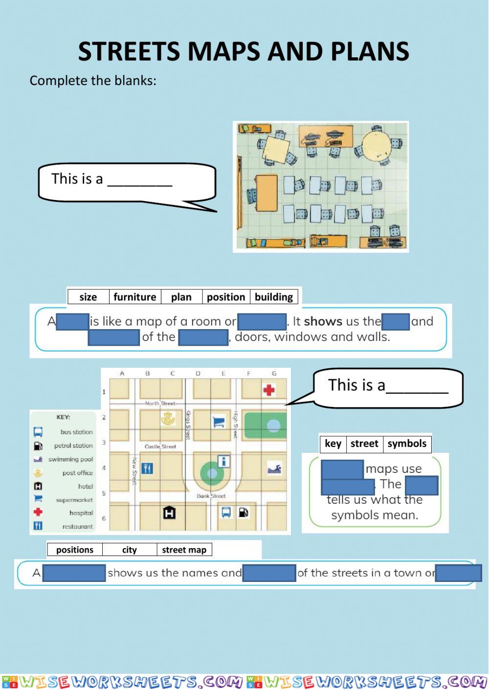 Street maps and plans