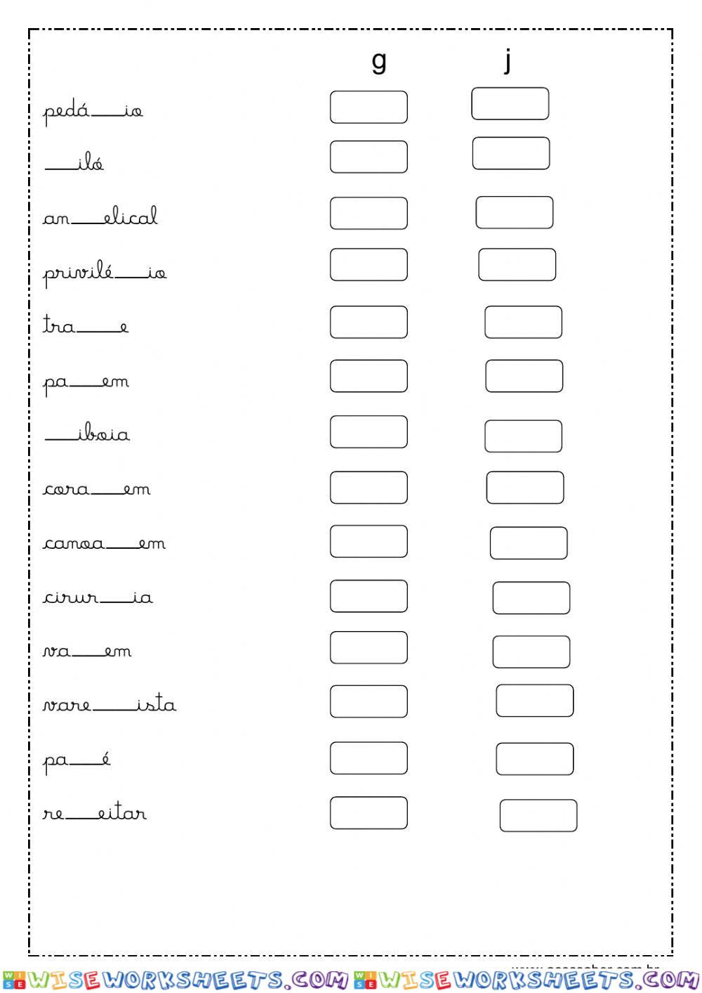 worksheet