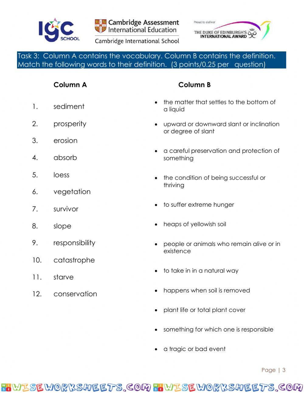 worksheet