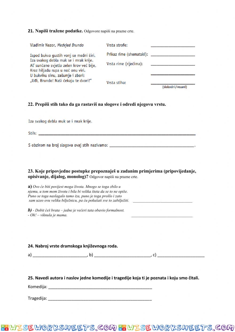 worksheet