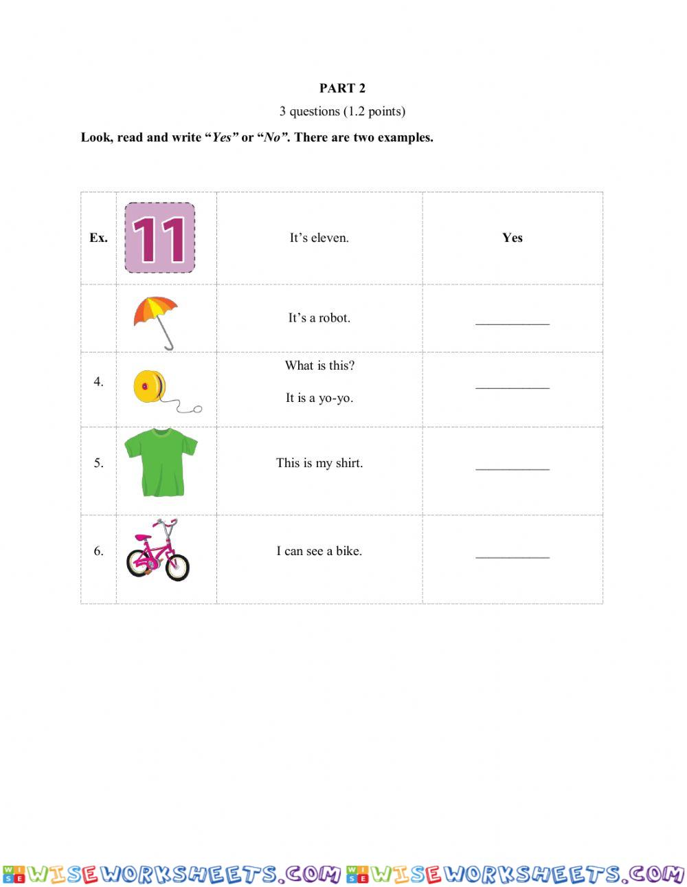 worksheet