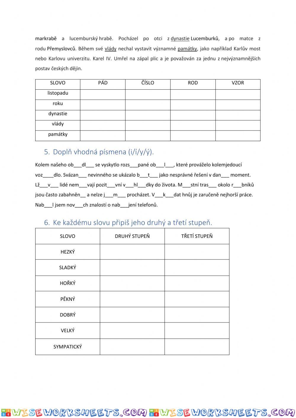 worksheet