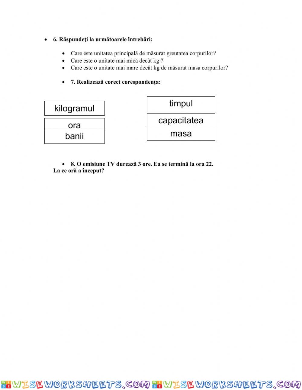 worksheet