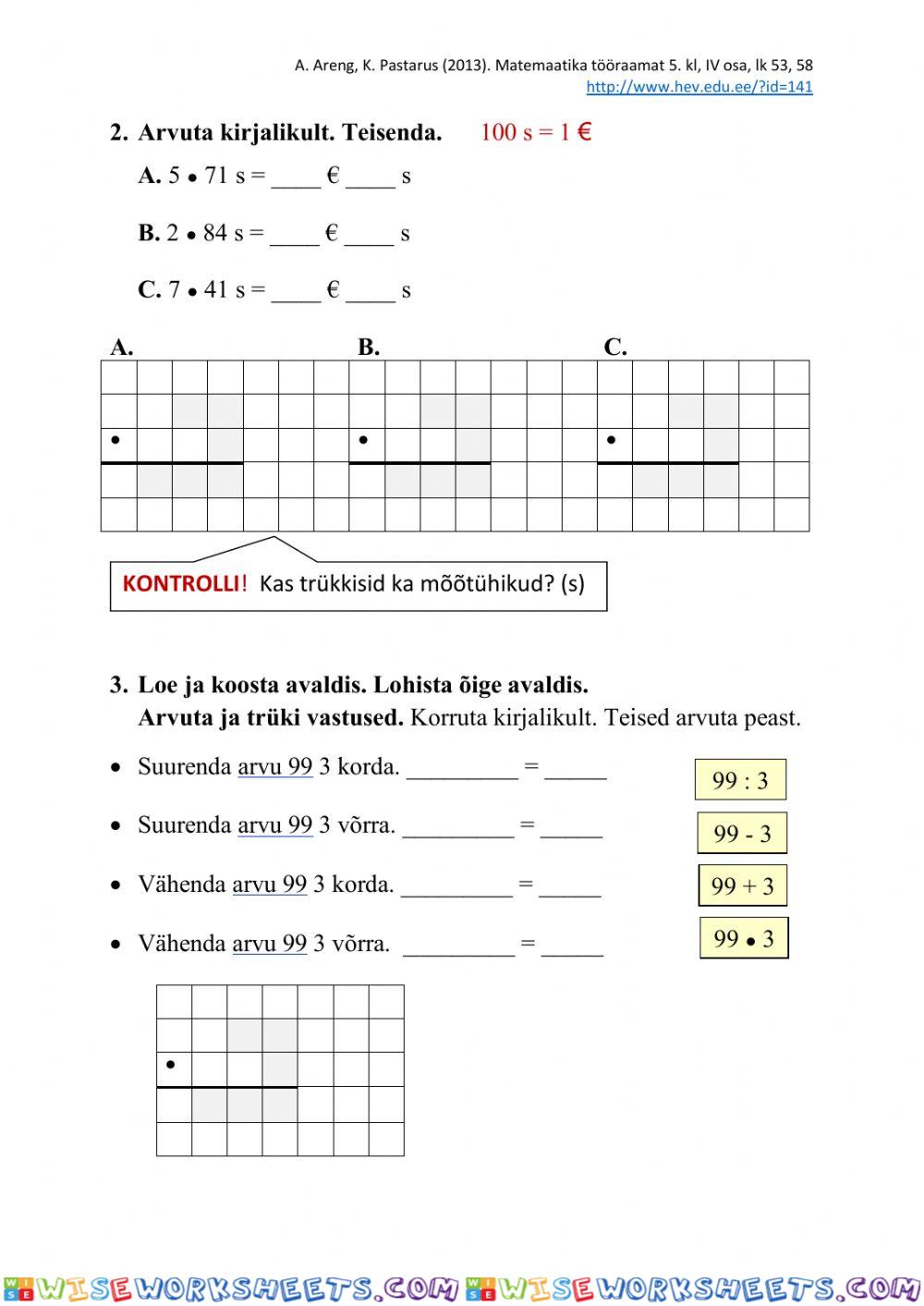 worksheet