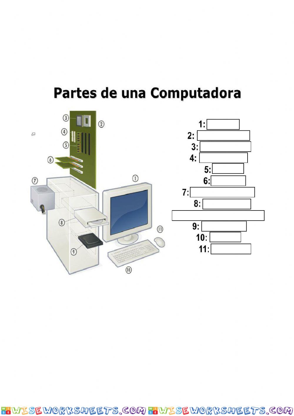 Partes de la computadora